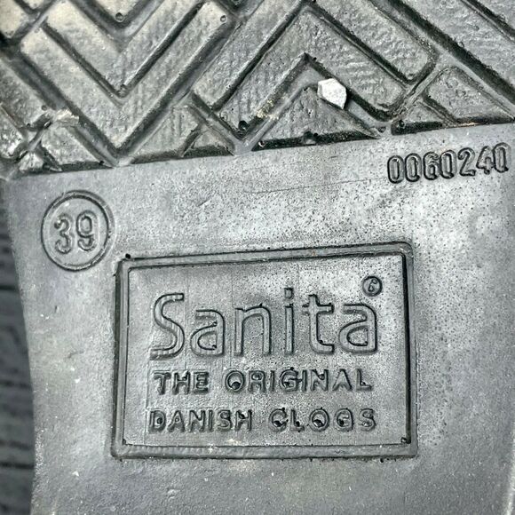 Sanita Clogs 0060240 Professional Comfort Navy Patchwork Embossed Textured Sz 39 - Picture 8 of 9